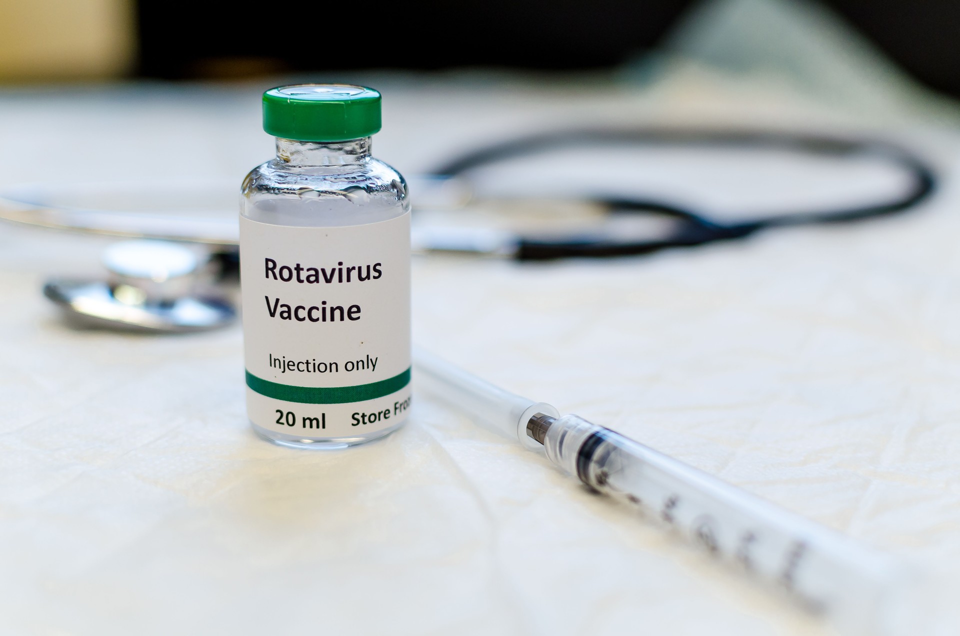 Rotavirus vaccine vial