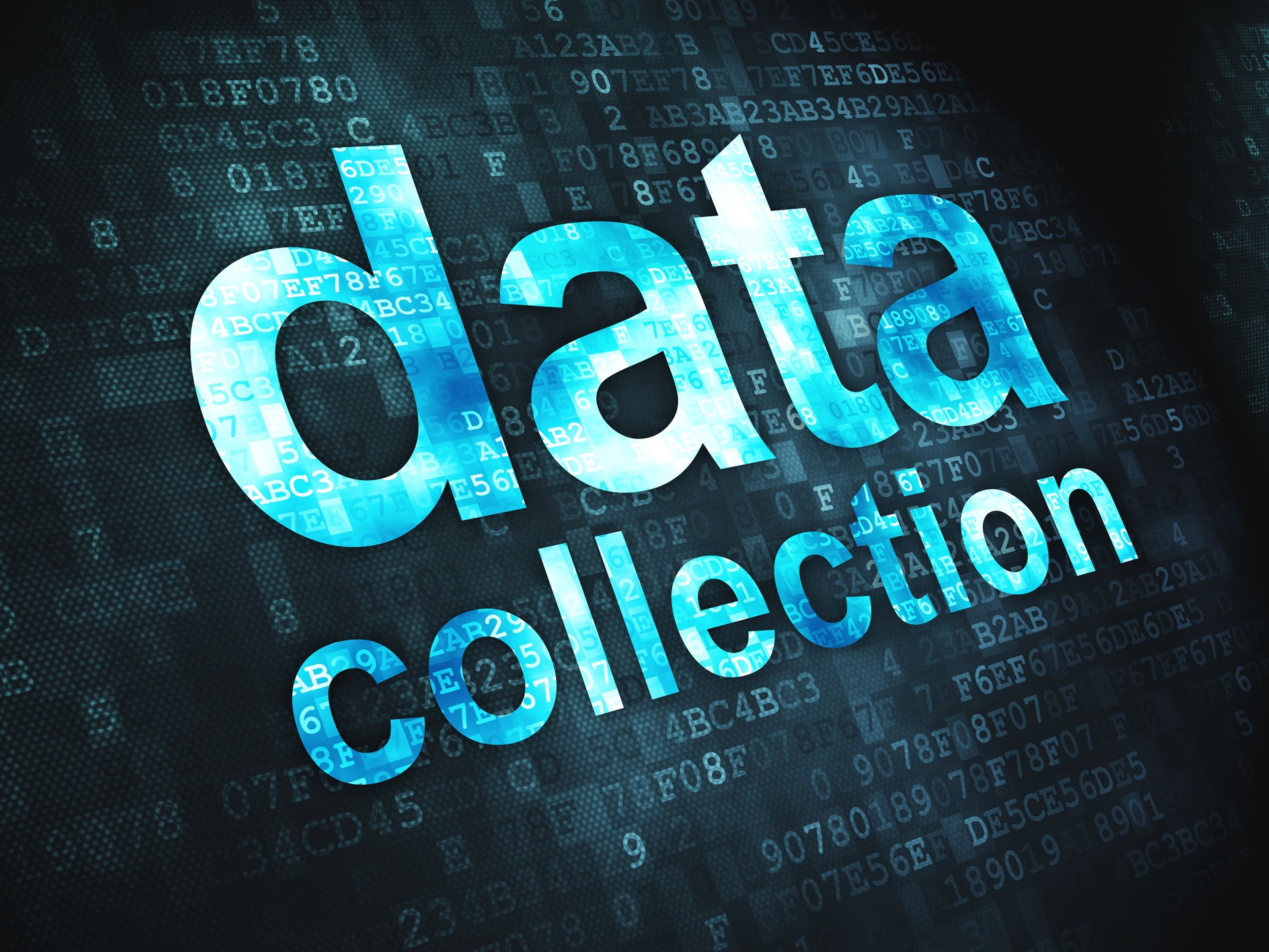 Information concept: Data Collection on digital background