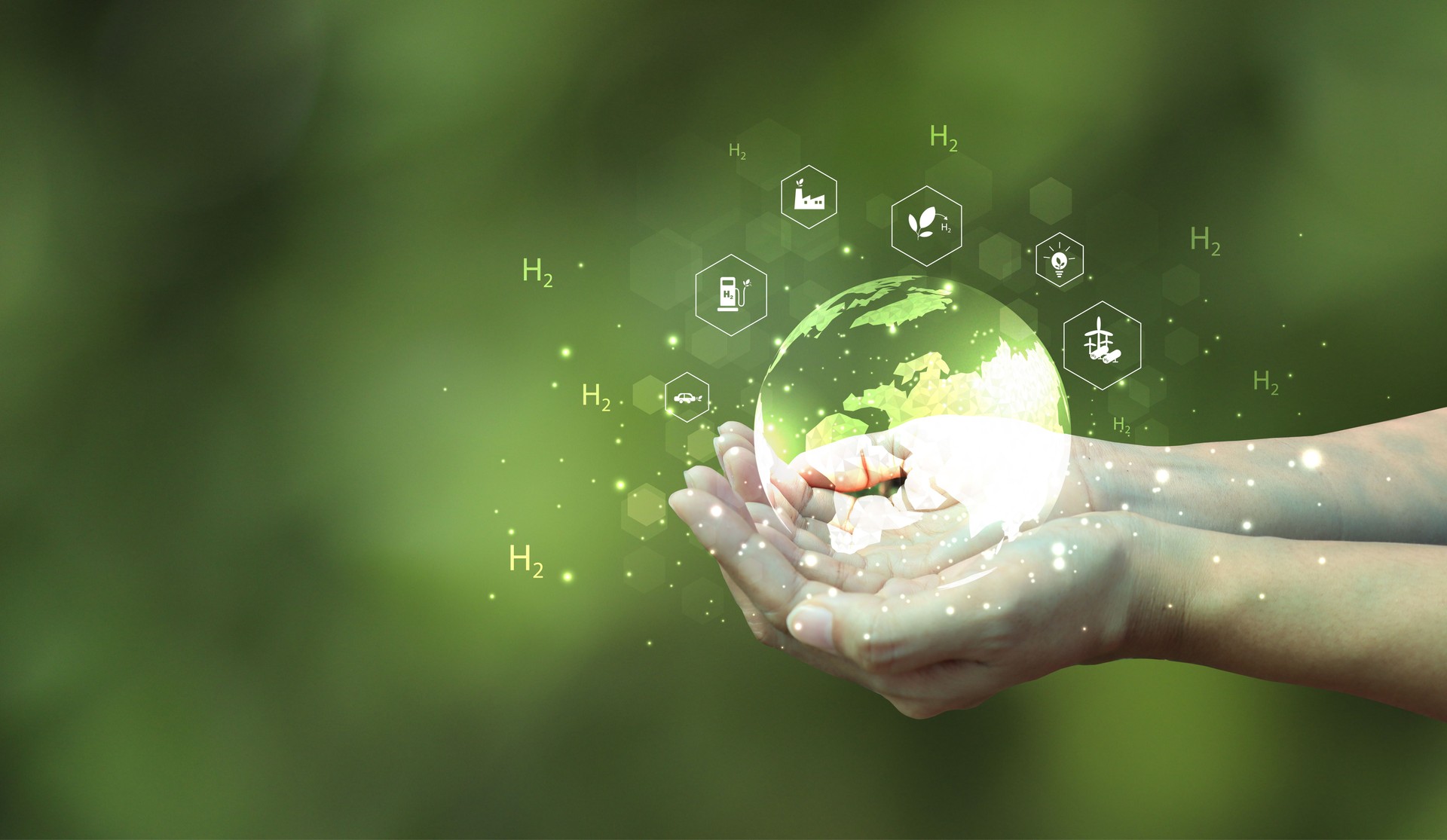 Hydrogen(H2) is clean ecological energy.